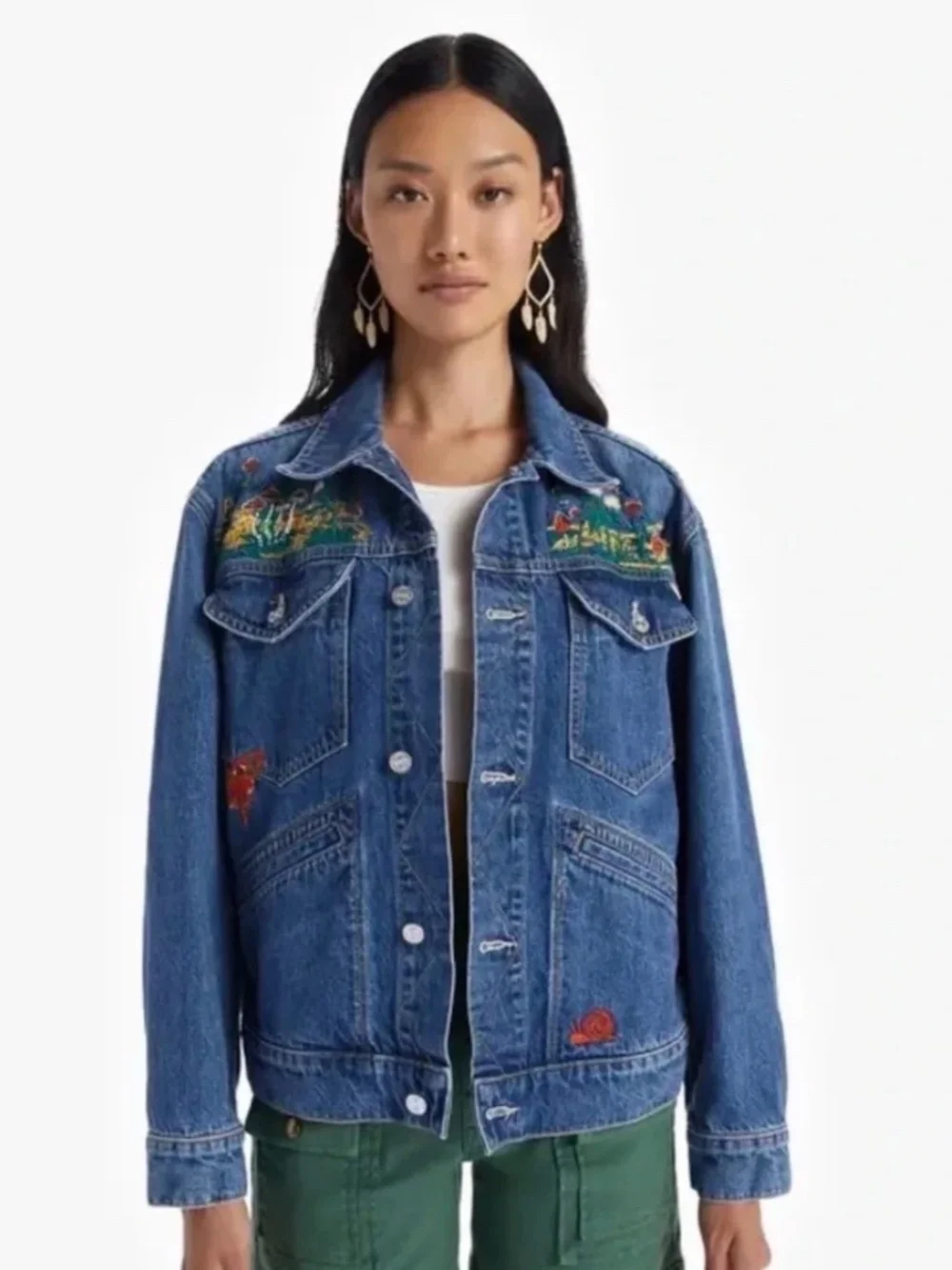 NWT mother denim ‘the mountain drifter’ embroidered jacket - Picture 1 of 6